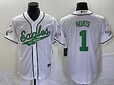 Men's Philadelphia Eagles #1 Jalen Hurts White Cool Base Stitched Baseball Jersey1,baseball caps,new era cap wholesale,wholesale hats